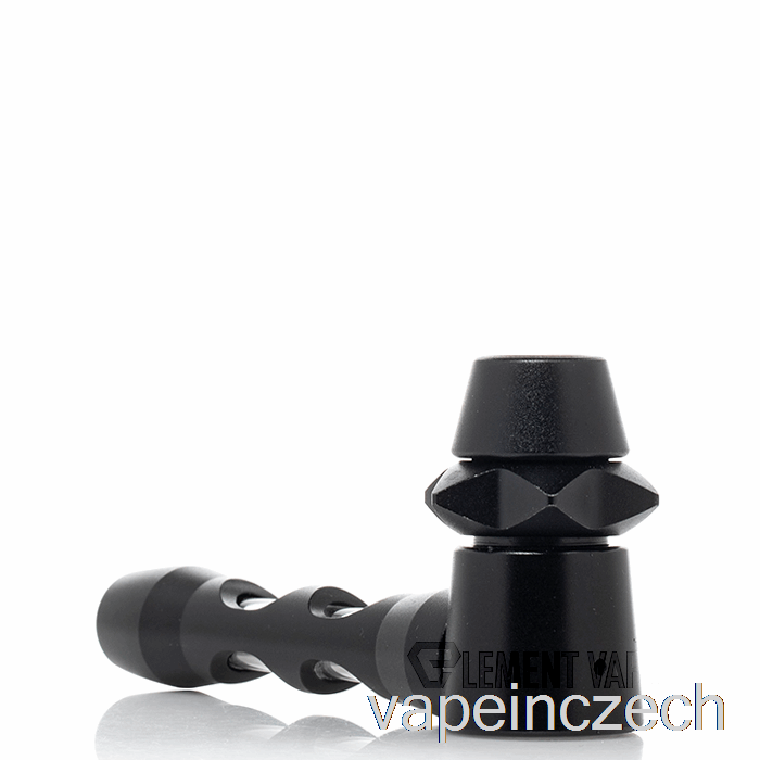 Cheech Glass Metal Encased Hitter Hand Pipe Black Vape Bez Nikotinu